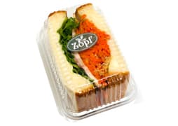焼豚と人参のサンド